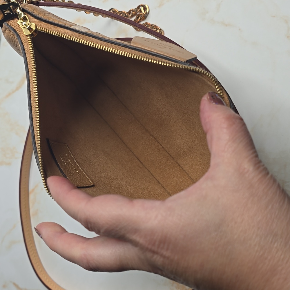 Louis Vuitton Empreinte Monogram Giant Multi Pochette Accessories Arizona Creme - Picture 13 of 16